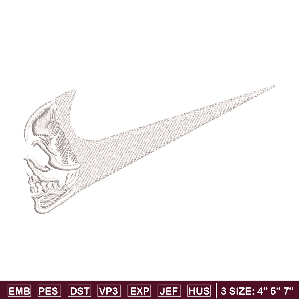 Nike horror embroidery design, Horror embroidery, Nike design, Embroidery shirt, Embroidery file, Digital download.jpg