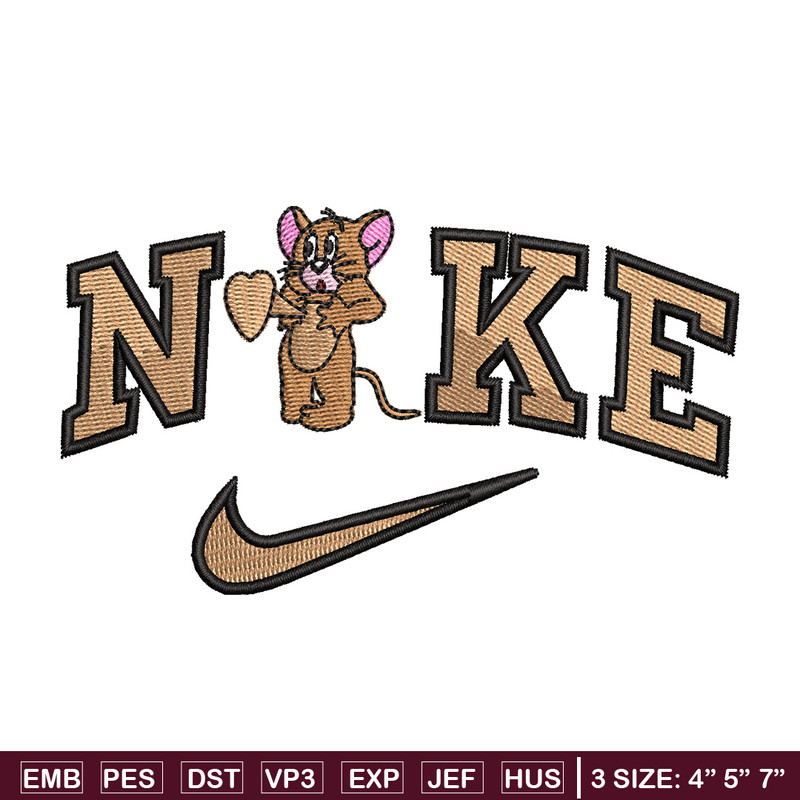 Nike jerry embroidery design, Jerry embroidery, Nike design, Embroidery shirt, Embroidery file, Digital download.jpg