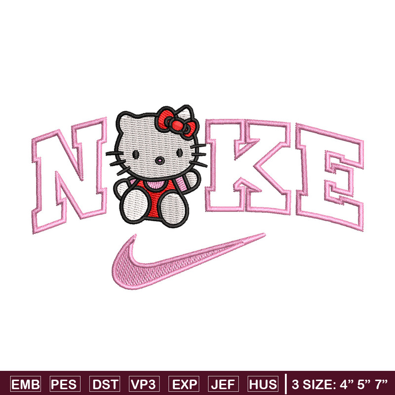 Nike kitty embroidery design, Kitty embroidery, Nike design, Embroidery shirt, Embroidery file, Digital download.jpg