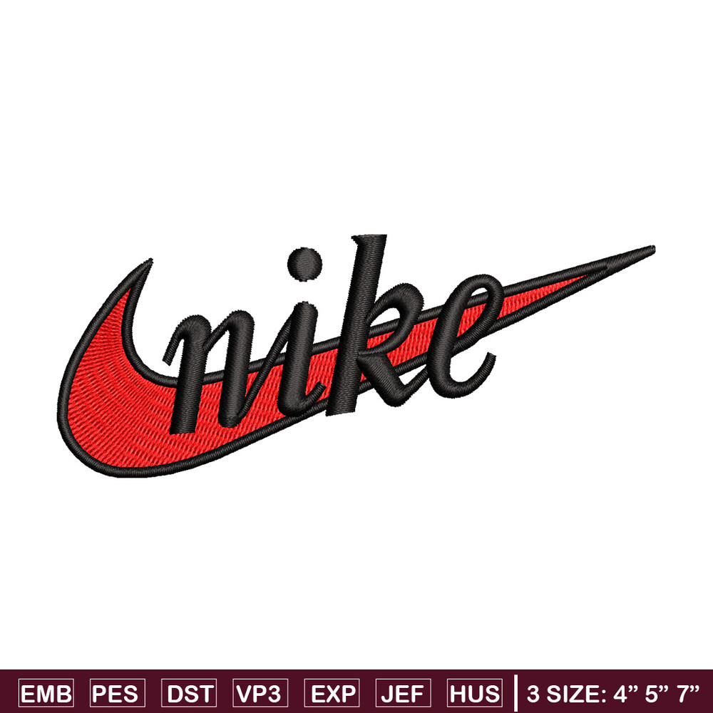 Nike red embroidery design, Nike embroidery, Nike design, Embroidery file,Embroidery shirt, Digital download.jpg