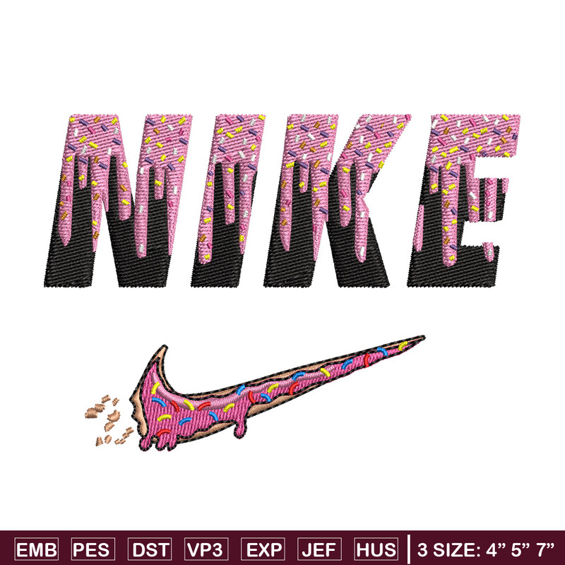 Nike x donnut embroidery design, Donut embroidery, Nike design, Embroidery shirt, Embroidery file, Digital download.jpg