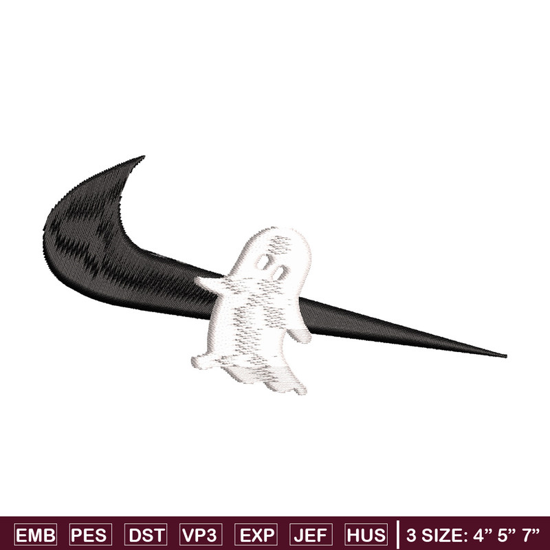 Nike x ghost embroidery design, Horror embroidery, Nike design, Embroidery shirt, Embroidery file,Digital download.jpg