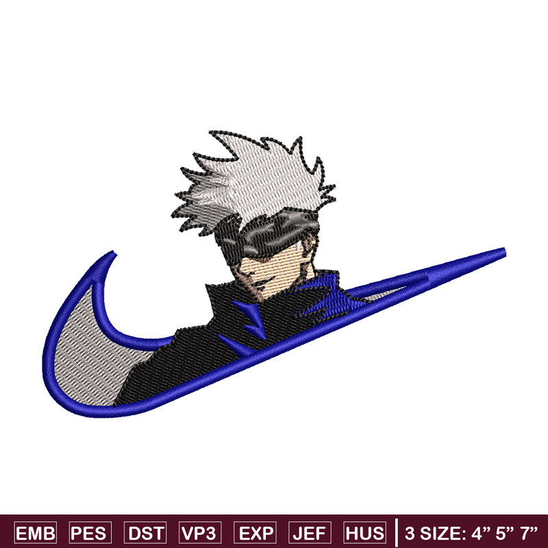 Nike x gojo embroidery design, Jujutsu embroidery, Nike design, Embroidery shirt, Embroidery file,Digital download.jpg