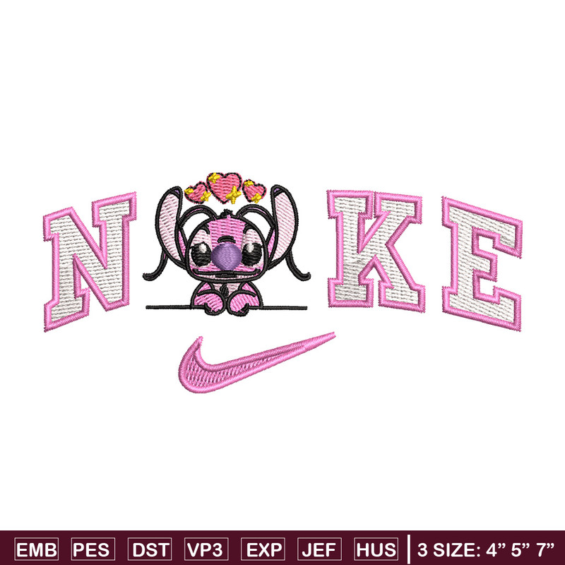 Nike x pink stitch embroidery design, Stitch embroidery, Nike design, Embroidery file,Embroidery shirt, Digital download.jpg