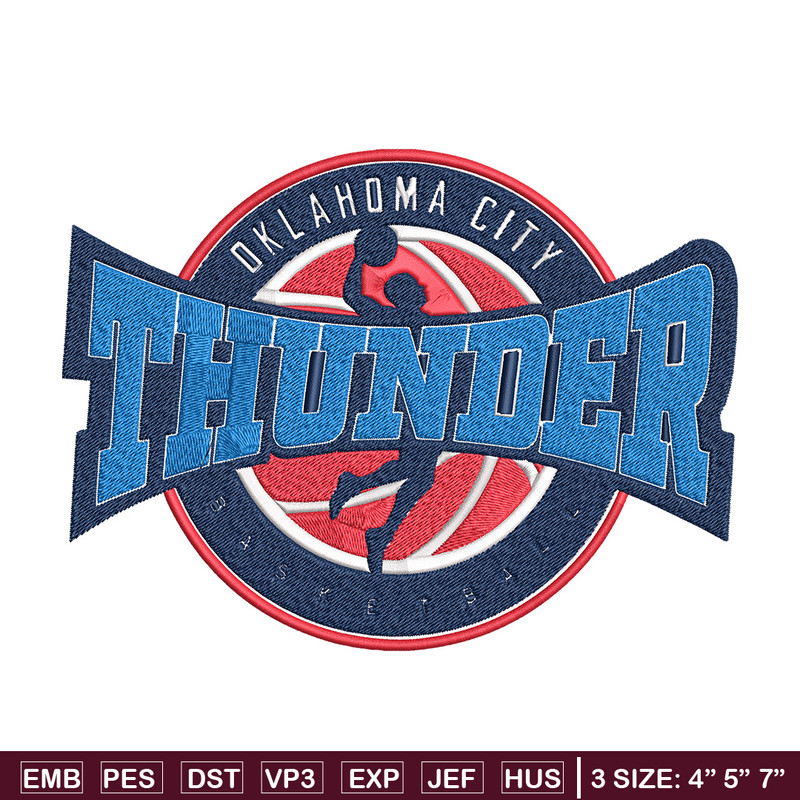 Oklahoma City Thunder logo embroidery design,NBA embroidery, Sport embroidery, Embroidery design, Logo sport embroidery.jpg