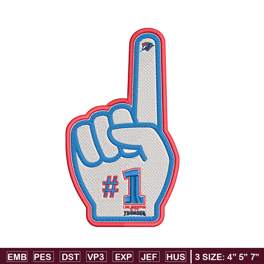 Oklahoma City Thunder no 1 embroidery design, NBA embroidery,Sport embroidery,Embroidery design, Logo sport embroidery.jpg
