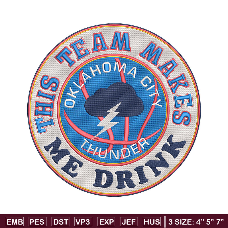 Oklahoma Thunder design embroidery design, NBA embroidery, Sport embroidery, Embroidery design, Logo sport embroidery.jpg