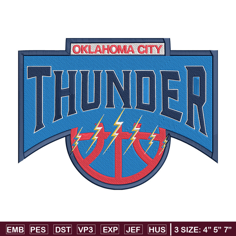 Oklahoma Thunder logo embroidery design,NBA embroidery,Sport embroidery, Embroidery design, Logo sport embroidery..jpg