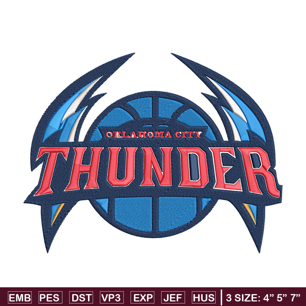 Oklahoma Thunder logo embroidery design,NBA embroidery,Sport embroidery,Embroidery design, Logo sport embroidery..jpg