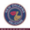 Orleans Pelicans logo embroidery design,NBA embroidery, Sport embroidery, Logo sport embroidery, Embroidery design..jpg
