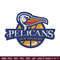 Orleans Pelicans logo embroidery design,NBA embroidery,Sport embroidery,Embroidery design,Logo sport embroidery.jpg