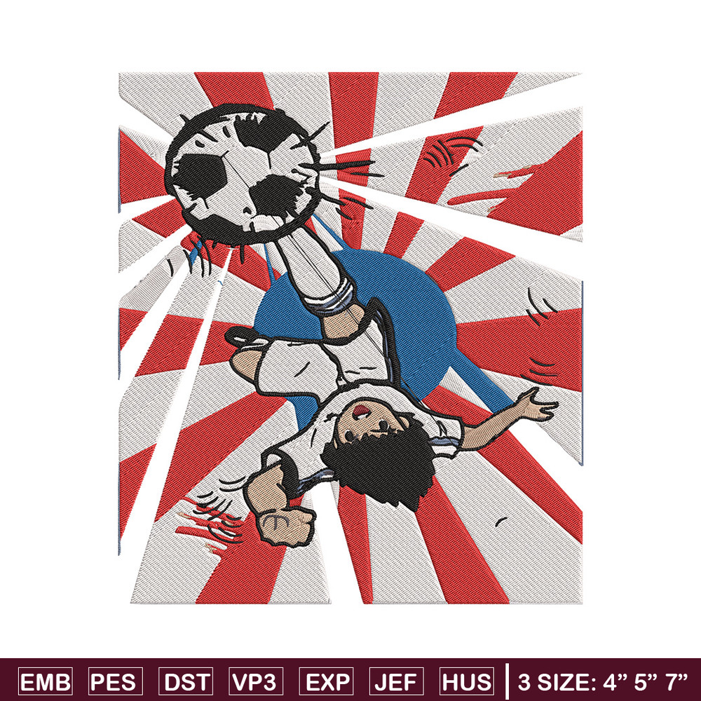 Ozora Tsubasa Embroidery Design, Tsubasa Embroidery, Embroidery File, Anime Embroidery, Anime shirt, Digital download.jpg