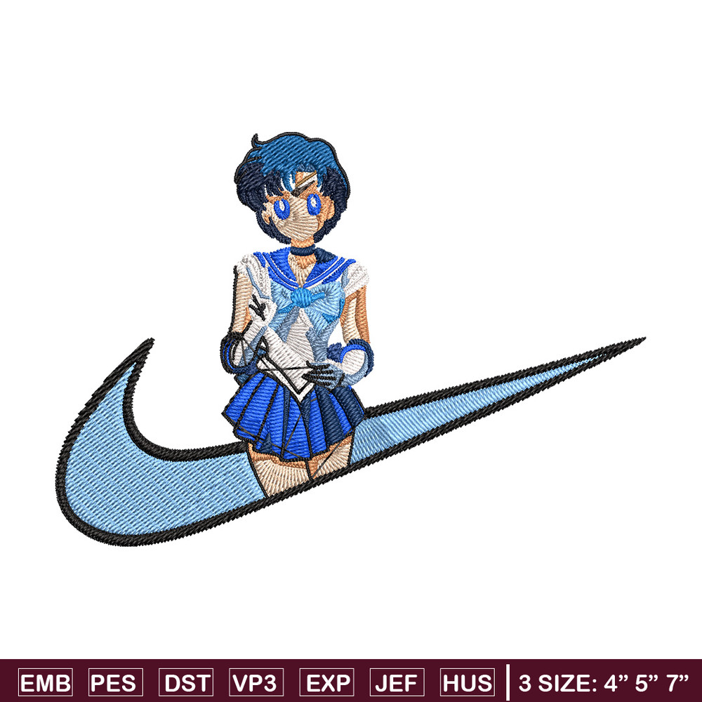 Sailor Mercury Embroidery Design, Sailor Moon Embroidery, Embroidery File,Nike Embroidery, Anime shirt, Digital download.jpg