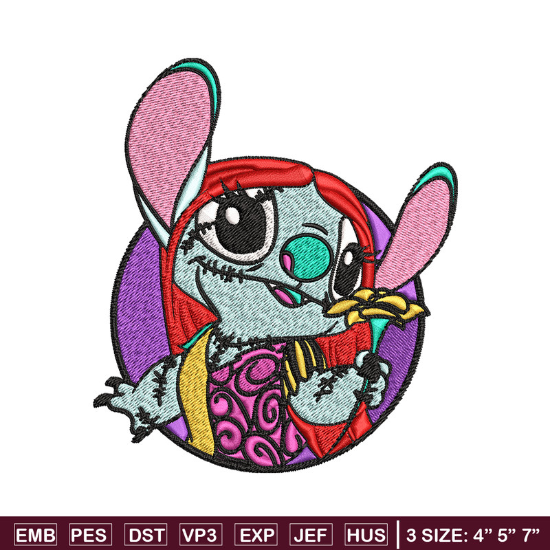 Sally Stitch Embroidery, Sally Stitch halloween Embroidery, cartoon design, Embroidery File, Digital download..jpg