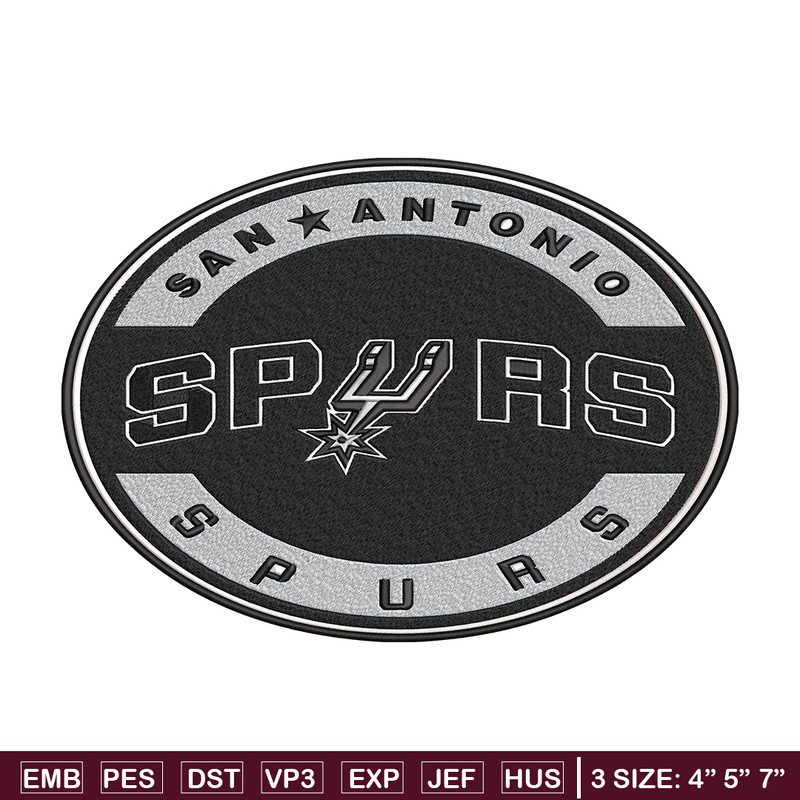 San Antonio Spurs logo embroidery design, NBA embroidery, Embroidery design,Logo sport embroidery, Sport embroidery..jpg
