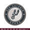 San Antonio Spurs logo embroidery design,NBA embroidery,Embroidery design, Logo sport embroidery, Sport embroidery.jpg