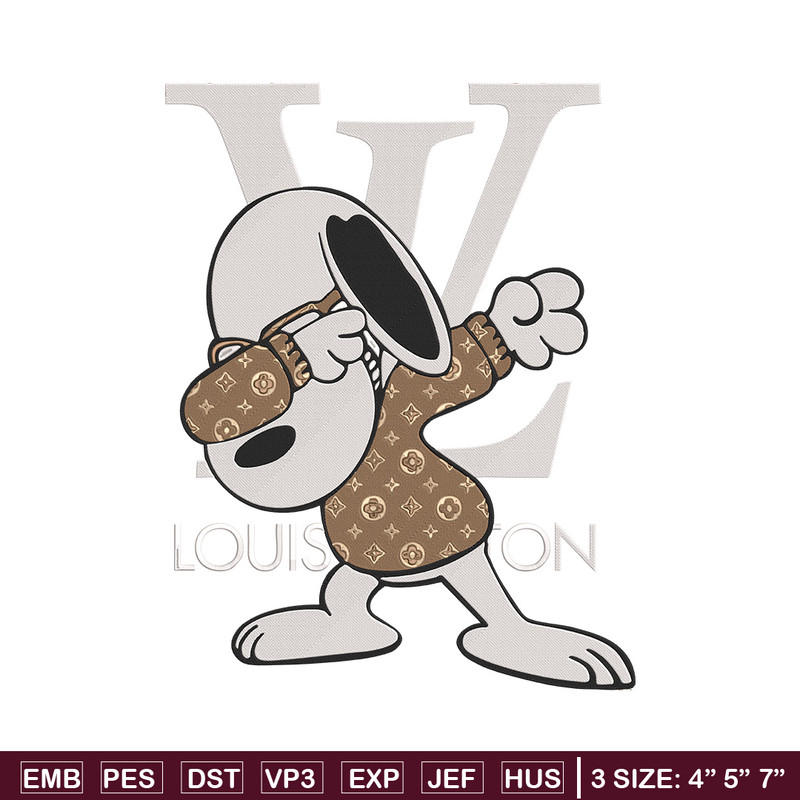 Snoopy x LV Embroidery Design, Peanuts Embroidery, Embroidery File, LV Embroidery, Anime shirt, Digital download.jpg