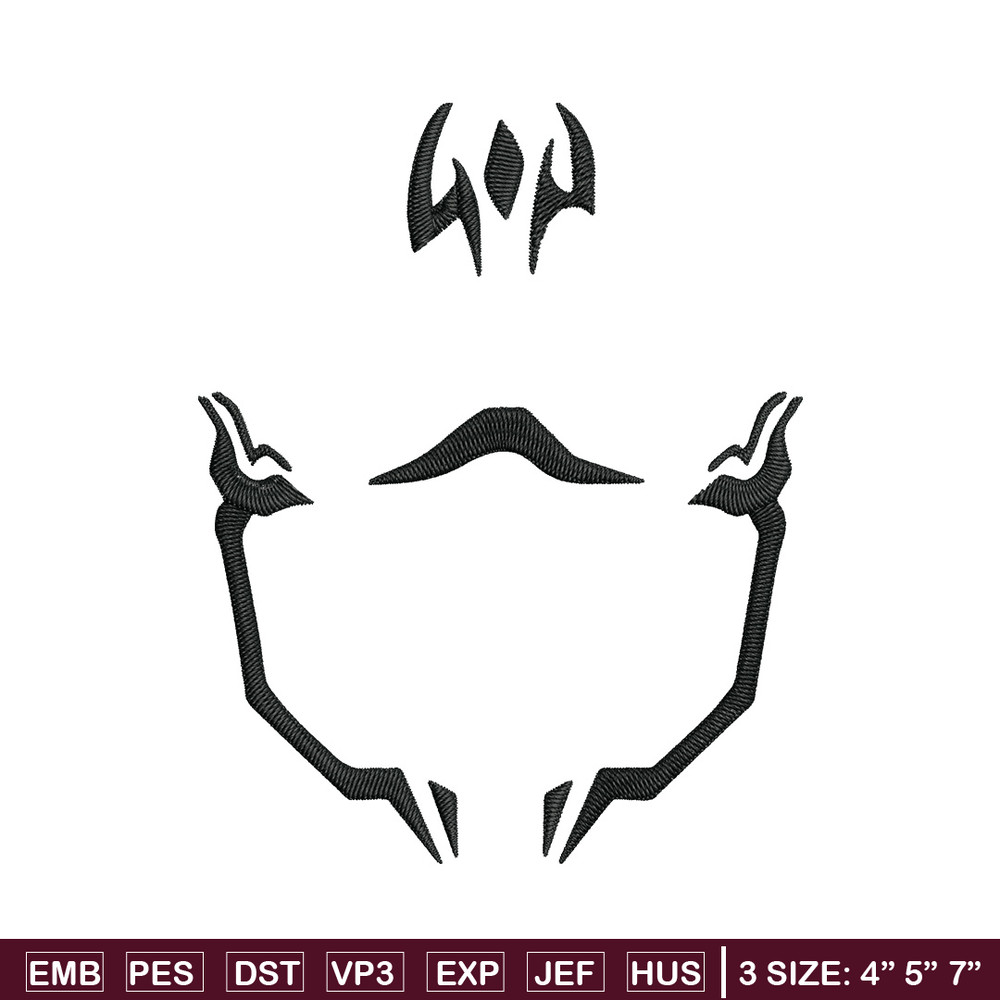 Sukuna Curses Embroidery Design, Jujutsu Embroidery, Embroidery File, Anime Embroidery, Anime shirt, Digital download.jpg