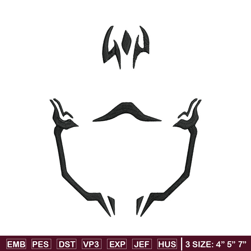 Sukuna Curses Embroidery Design, Jujutsu Embroidery, Embroidery File, Anime Embroidery, Anime shirt, Digital download.jpg