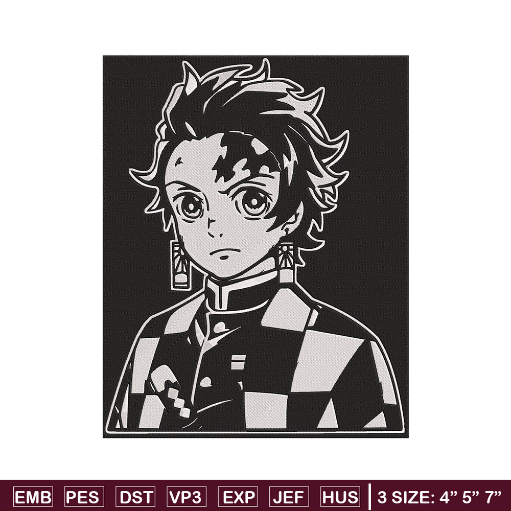 Tanjiro poster Embroidery Design, Demon slayer Embroidery, Embroidery File,Anime Embroidery,Anime shirt,Digital download.jpg