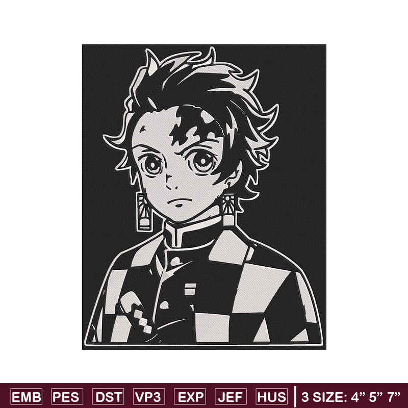 Tanjiro poster Embroidery Design, Demon slayer Embroidery, Embroidery File,Anime Embroidery,Anime shirt,Digital download.jpg