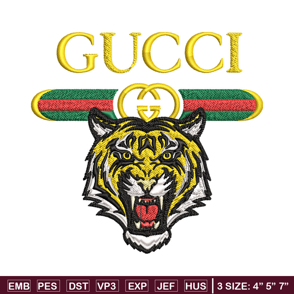 Tiger gucci Embroidery Design, Gucci Embroidery, Brand Embroidery, Logo shirt, Embroidery File, Digital download.jpg