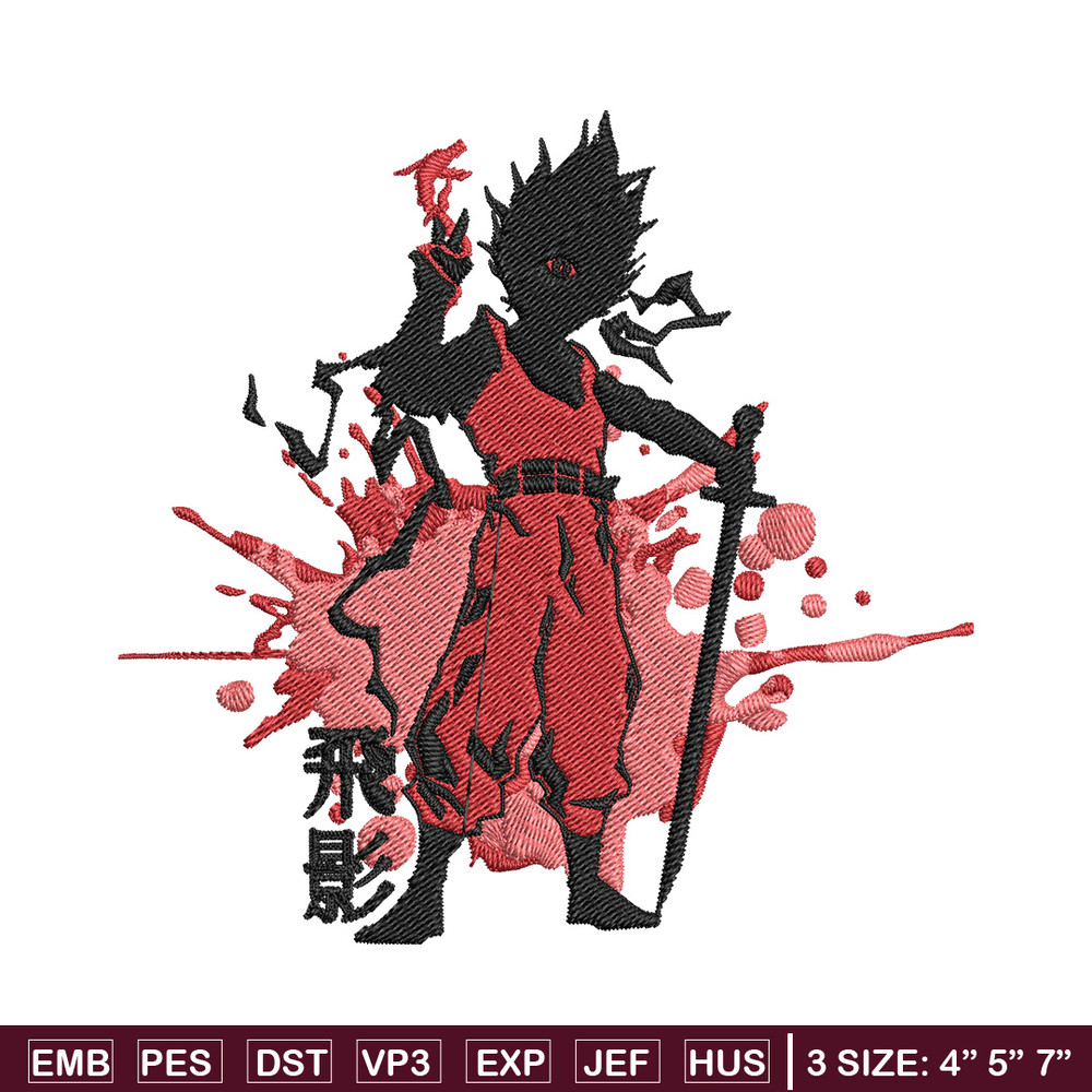 Tobikage Poster Embroidery Design, Tobikage Embroidery, Embroidery File, Anime Embroidery, Anime shirt, Digital download.jpg