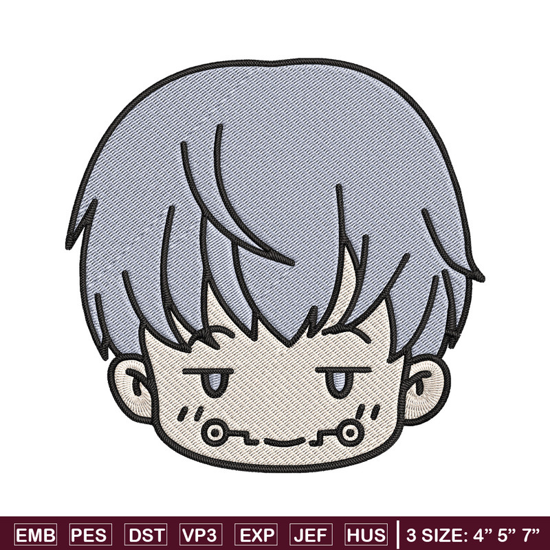 Toge chibi Embroidery Design, Jujutsu Embroidery, Embroidery File, Anime Embroidery, Anime shirt, Digital download.jpg