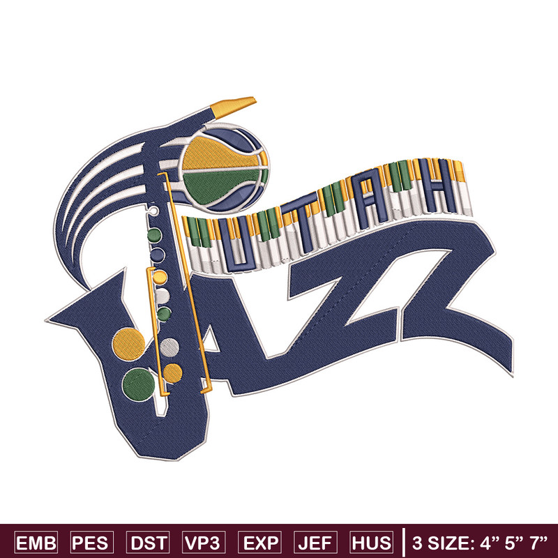 Utah Jazz logo embroidery design, NBA embroidery, Sport embroidery, Embroidery design, Logo sport embroidery.jpg