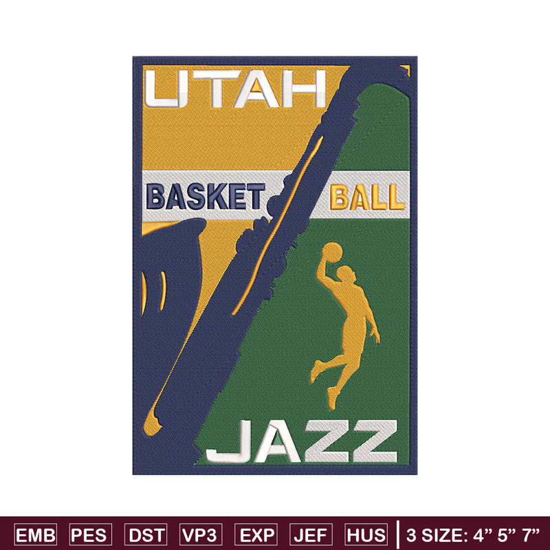 Utah Jazz logo embroidery design, NBA embroidery, Sport embroidery,Embroidery design, Logo sport embroidery.jpg