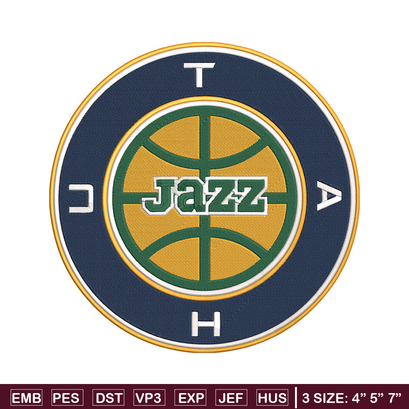 Utah Jazz logo embroidery design, NBA embroidery, Sport embroidery,Embroidery design,Logo sport embroidery.jpg
