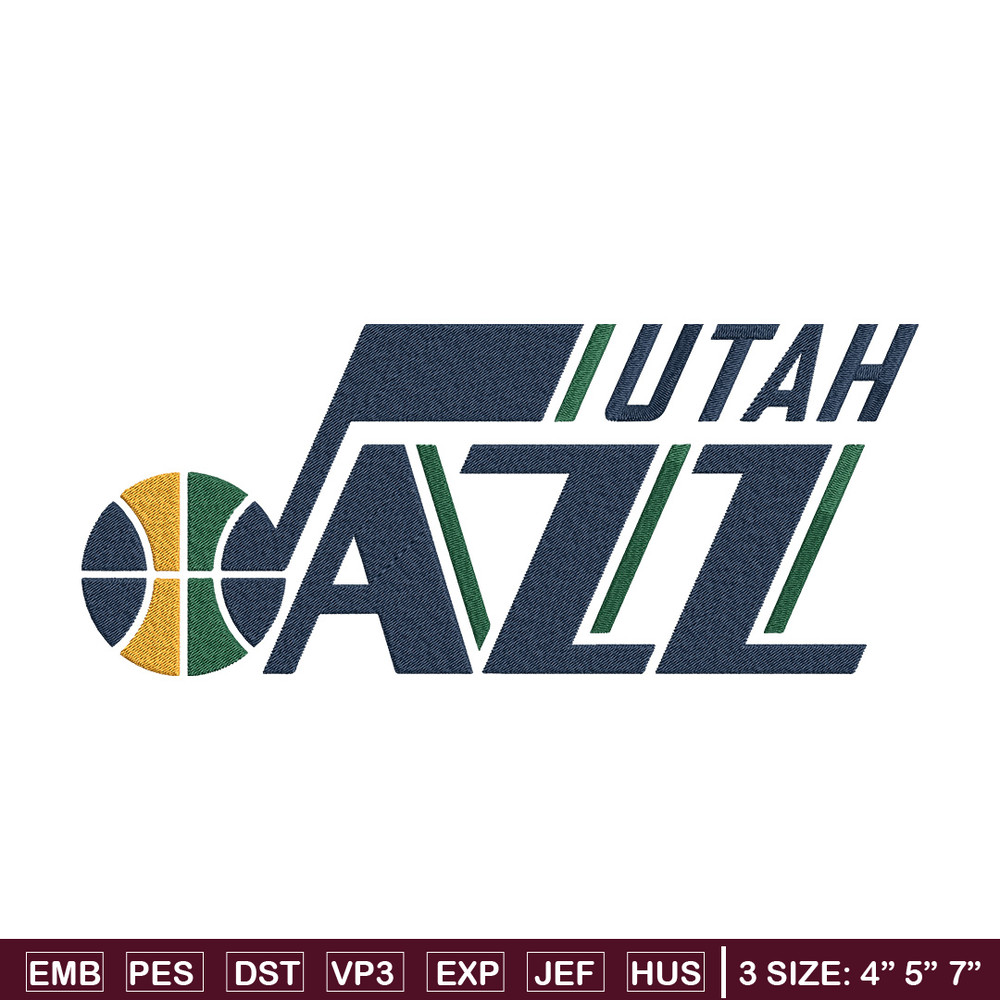 Utah Jazz logo embroidery design,NBA embroidery,Sport embroidery, Embroidery design, Logo sport embroidery..jpg