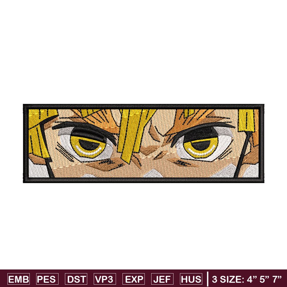 Zenitsu eyes Nike embroidery design, Kimetsu no Yaiba embroidery, Nike design, anime design, Digital download.jpg