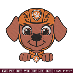 zuma dog embroidery design, paw patrol embroidery, embroidery file, anime embroidery, anime shirt, digital download.