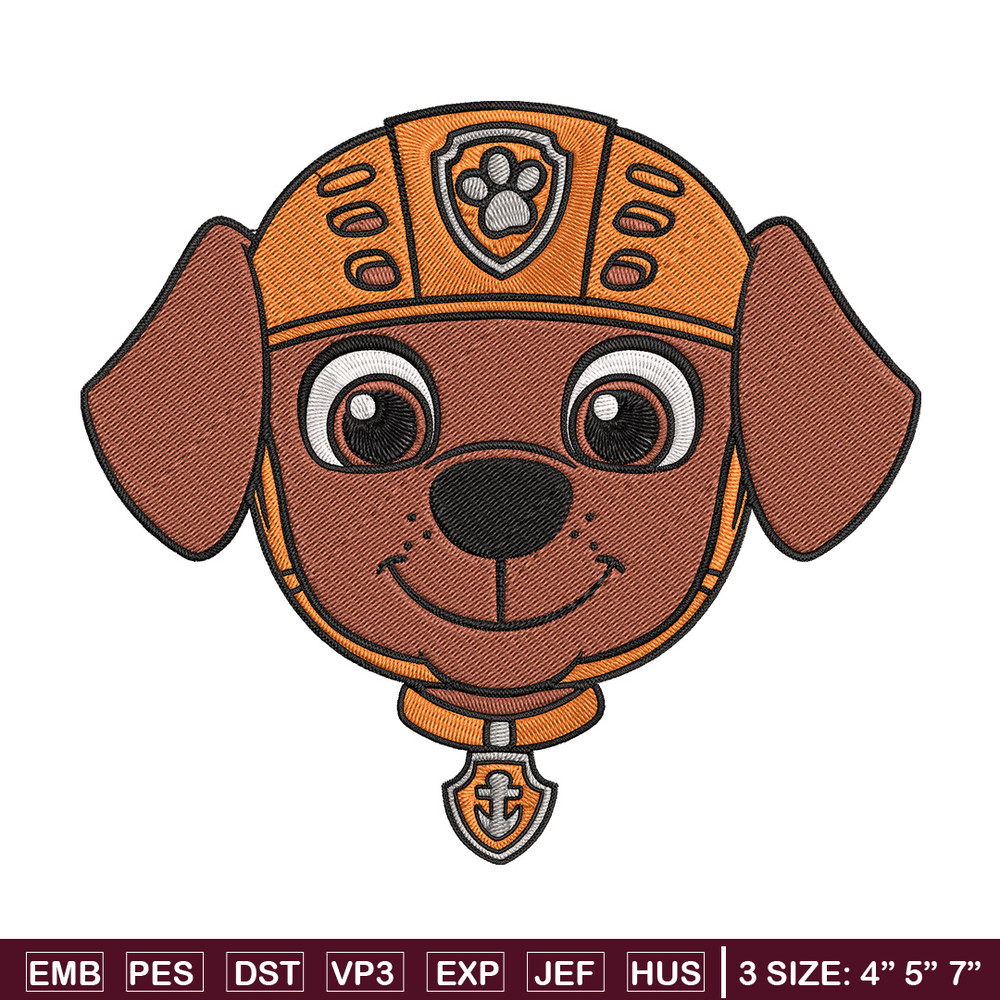Zuma dog Embroidery Design, Paw Patrol Embroidery, Embroidery File, Anime Embroidery, Anime shirt, Digital download.jpg