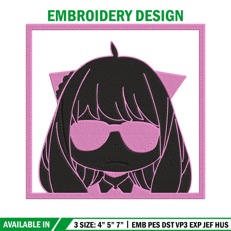 Anya box Embroidery Design, Spy x family Embroidery, Embroidery File, Anime Embroidery, Anime shirt, Digital download.jpg