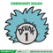 Drunk 1 Embroidery Design, Dr Seuss Embroidery, Embroidery File, logo shirt, Embroidery design, Digital download..jpg