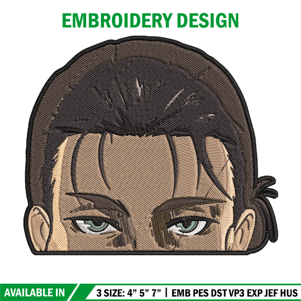 Eren Peeker Embroidery Design, Aot Embroidery, Embroidery File, Anime Embroidery, Anime shirt, Digital download.jpg
