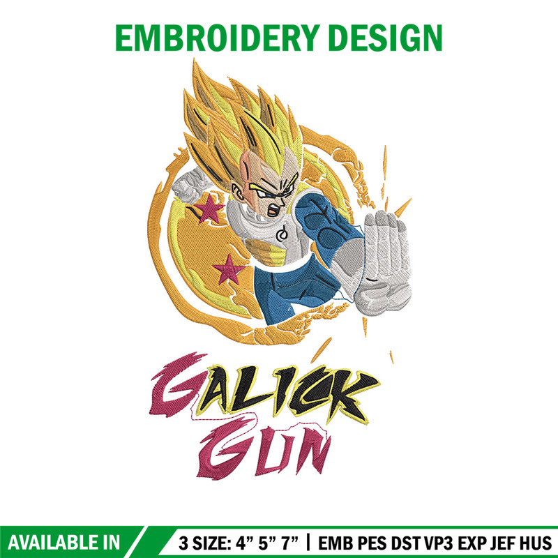 Galick gun Embroidery Design, Dragonball Embroidery, Embroidery File, Anime Embroidery, Anime shirt, Digital download.jpg