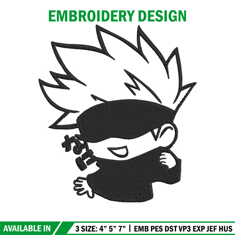 Gojo cute Embroidery Design,Jujutsu Embroidery, Embroidery File, Anime Embroidery, Anime shirt, Digital download.jpg