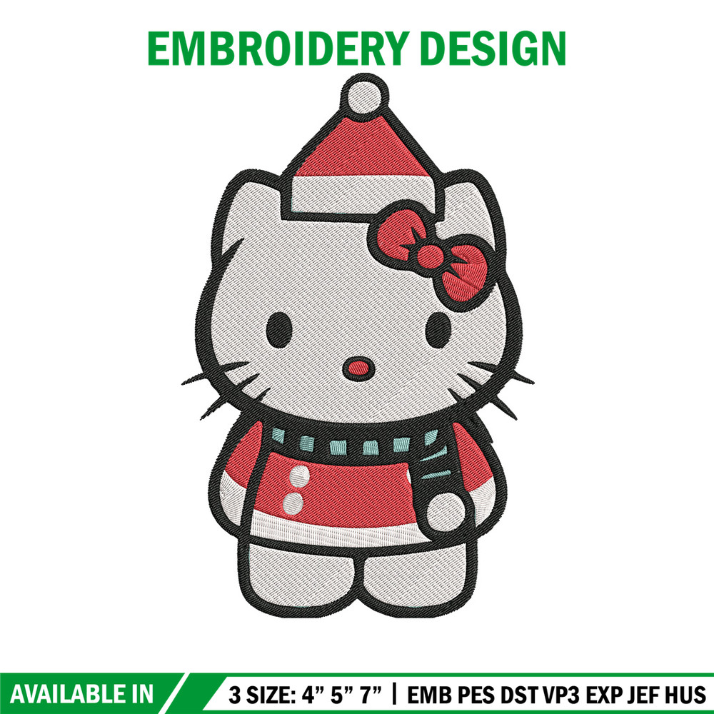 Hello kitty chrismas Embroidery Design, Kitty Embroidery,Embroidery File,Anime Embroidery, Anime shirt,Digital download.jpg