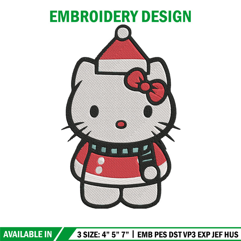 Hello kitty chrismas Embroidery Design, Kitty Embroidery,Embroidery File,Anime Embroidery, Anime shirt,Digital download.jpg