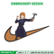Nobara x nike Embroidery Design, Jujutsu Embroidery, Embroidery File, Nike Embroidery, Anime shirt, Digital download.jpg