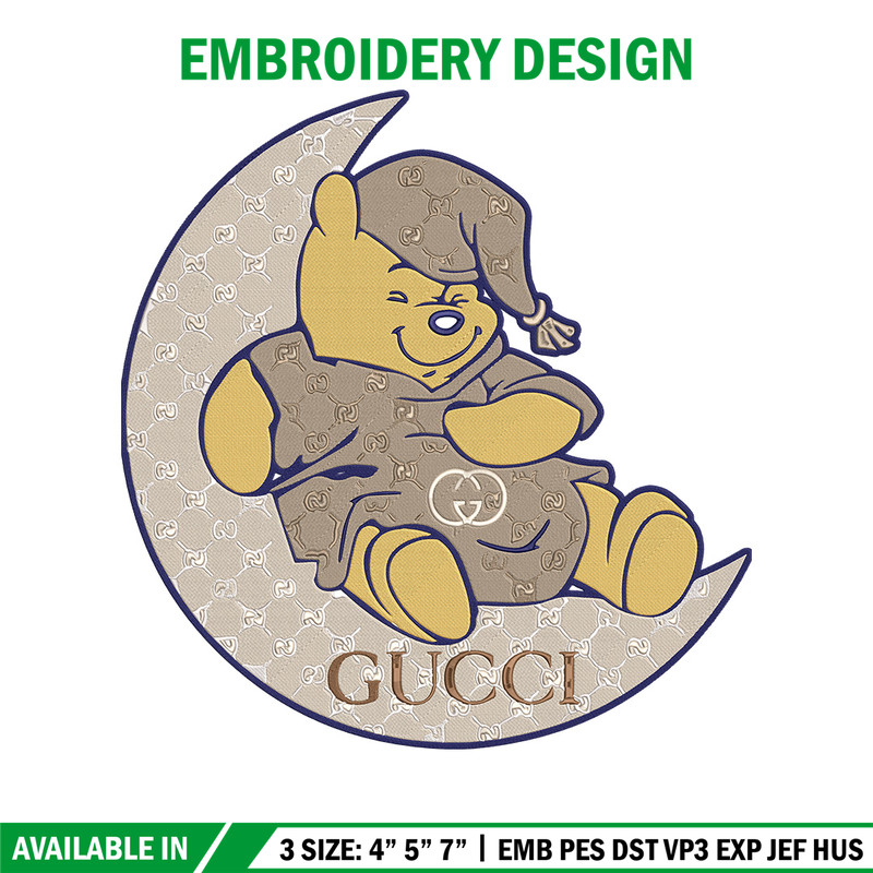 Pooh gucci Embroidery Design, Pooh Embroidery, Embroidery File, Gucci Embroidery, Anime shirt,Digital download.jpg