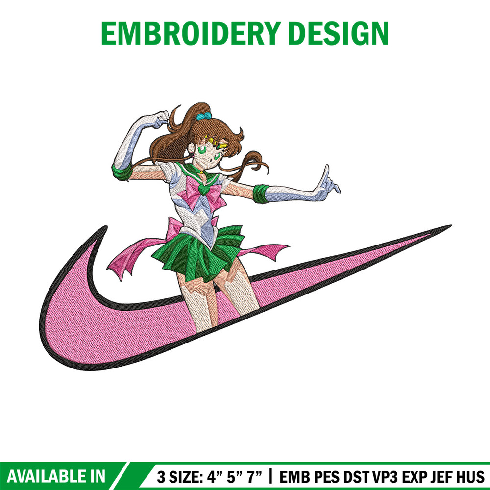 Sailor Jupiter Embroidery Design, Sailor moon Embroidery, Embroidery File, Nike Embroidery, Anime shirt,Digital download.jpg