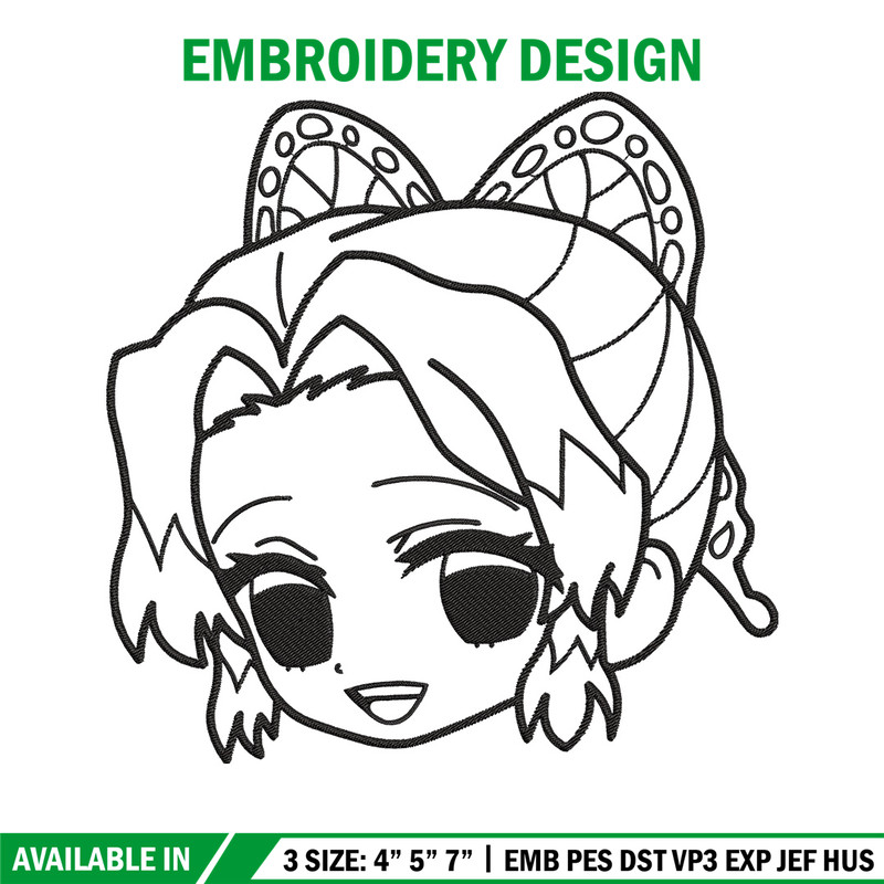 Shinobu chibi Embroidery Design,Demon slayer Embroidery,Embroidery File,Anime Embroidery,Anime shirt, Digital download.jpg