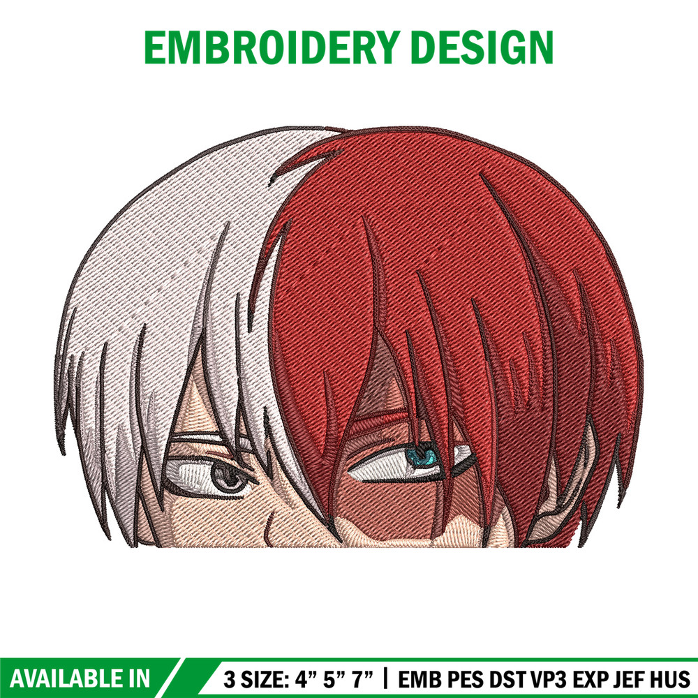 Shouto Peeker Embroidery Design, Mha Embroidery, Embroidery File, Anime Embroidery,Anime shirt, Digital download.jpg