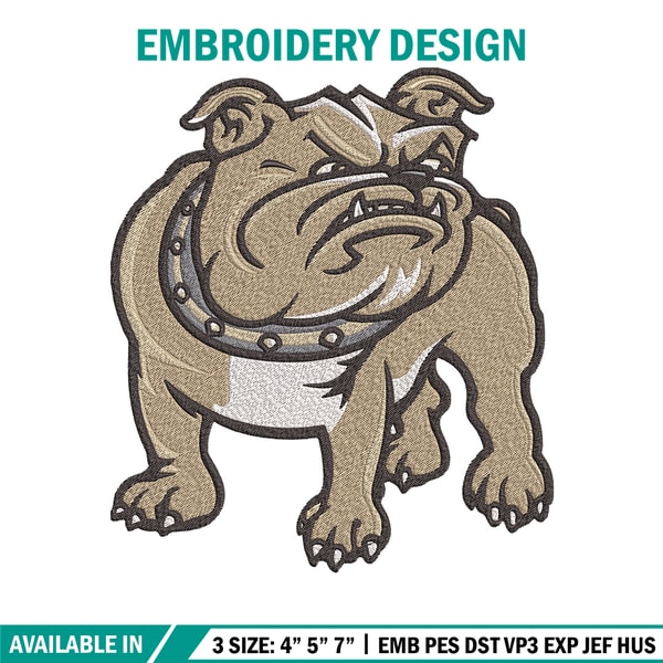 Azalea Bulldogs logo embroidery design, Football embroidery, Sport embroidery, logo sport embroidery,Embroidery design.jpg