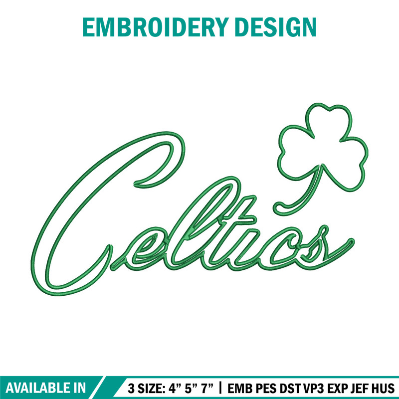 Boston Celtics logo embroidery design, NBA embroidery, Sport embroidery, Logo sport embroidery, Embroidery design.jpg