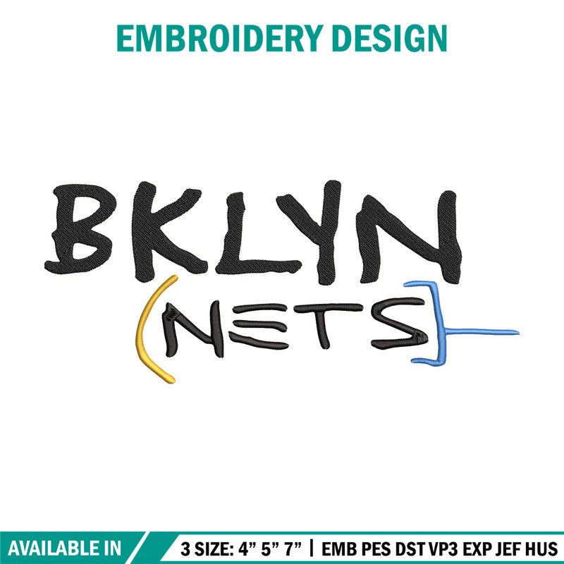 Brooklyn Nets logo embroidery design, NBA embroidery,Sport embroidery, Logo sport embroidery, Embroidery design..jpg